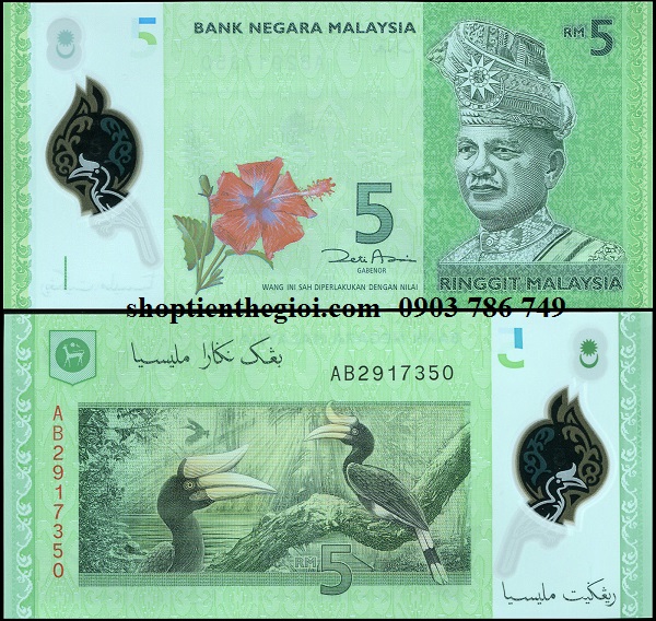 Malaysia 5 Ringgit 2012 UNC Polyme